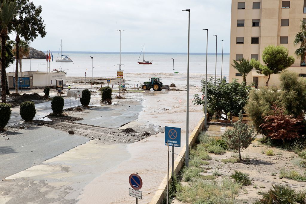 Estas son las imágenes que deja la DANA a su paso por Águilas