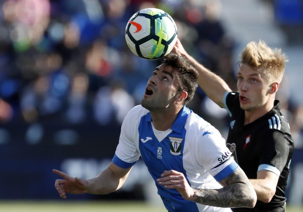 Las mejores fotografías de la derrota del equipo celeste en Butarque