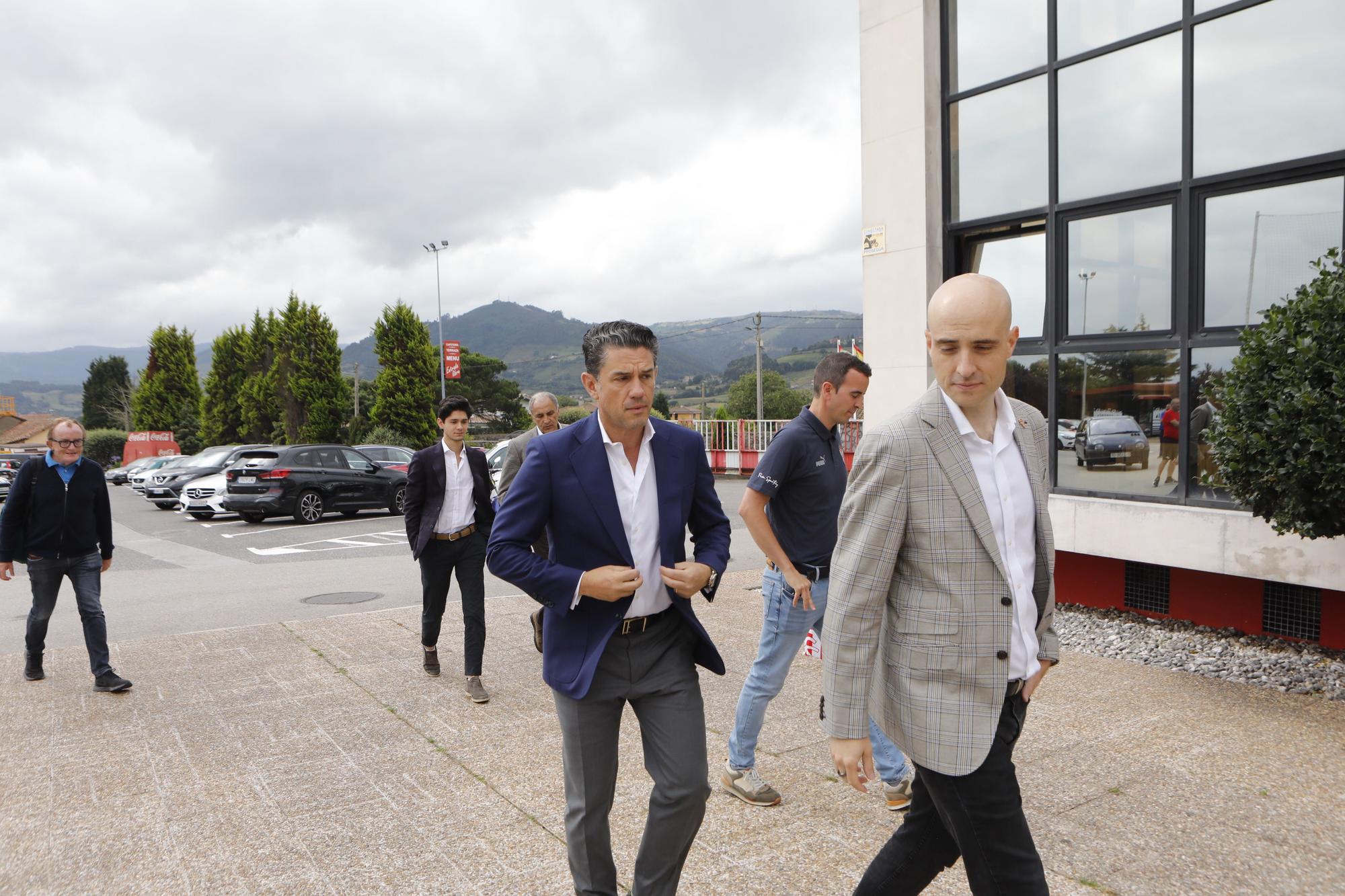 Irarragorri visita a Mareo y Cote y Jordan Carrillo se unen a los entrenamientos del Sporting