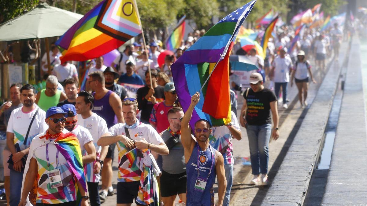 Uno de los actos de los Gay games en Guadalajara (México)