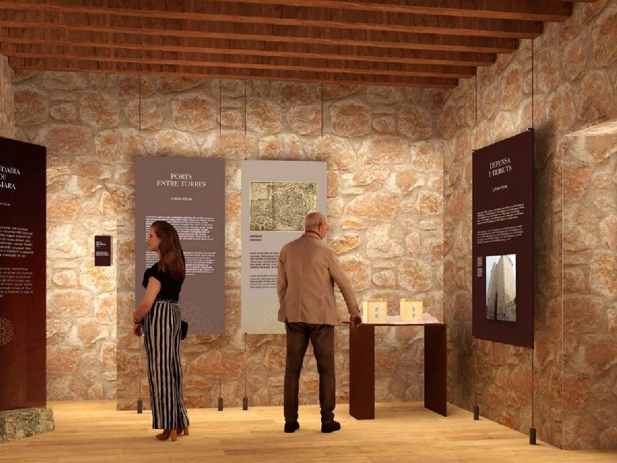 Recreación de una de las salas del futuro centro de interpretación.