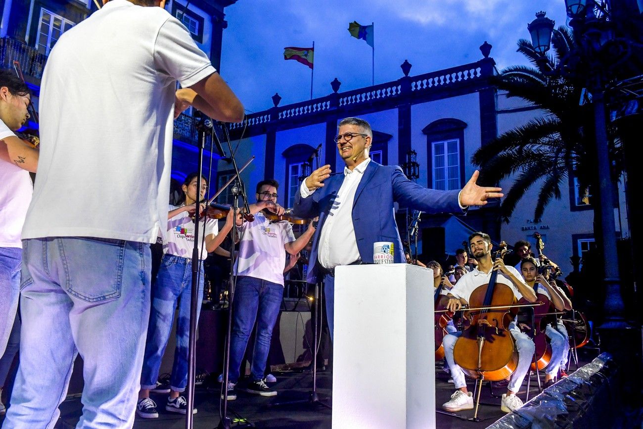 José Brito en el pregón de las Fiestas Fundacionales 2022 de Las Palmas de Gran Canaria