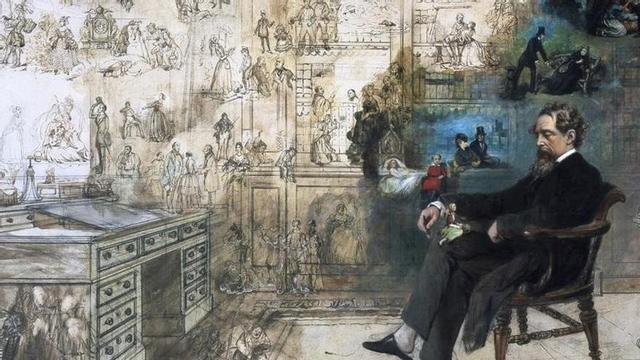 'El sueño de Dickens', obra inacabada de Robert Williams Buss.
