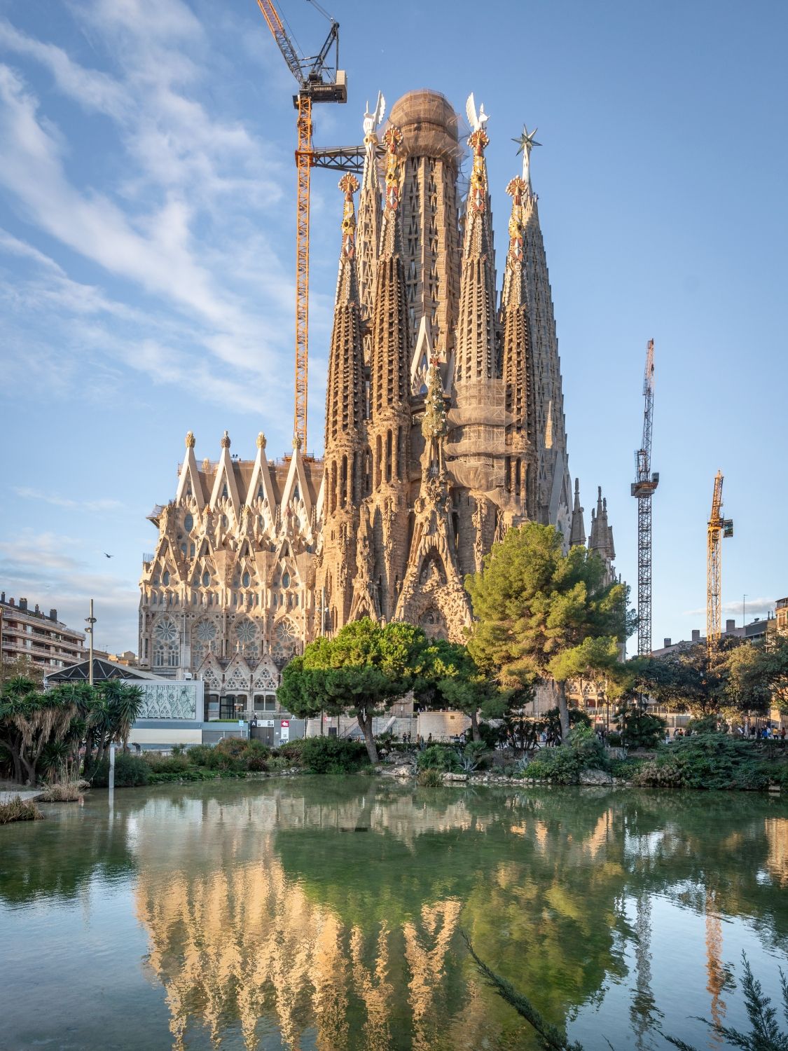 Imagen actual de los exteriores de la Sagrada Familia