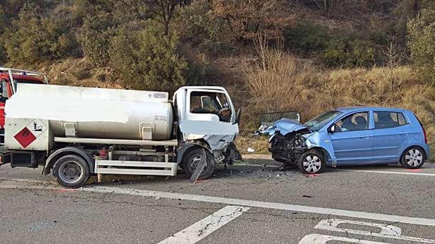 Vehicles implicats en l&#039;accident d&#039;ahir a la Seu d&#039;Urgell