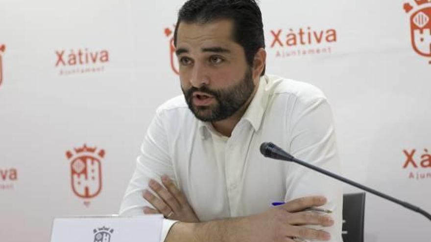 El regidor Jordi Estellés, en abril al presentar el concurso.