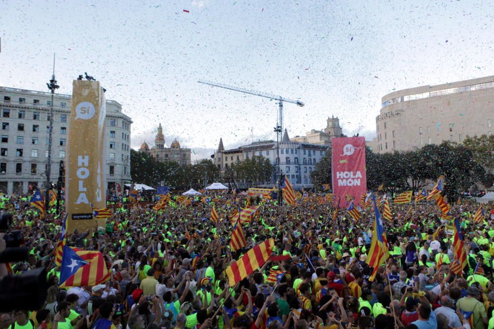 Concentració per la Diada 2017 a Barcelona