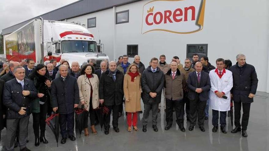 Inauguración del nuevo centro de Coren ayer en Friol.