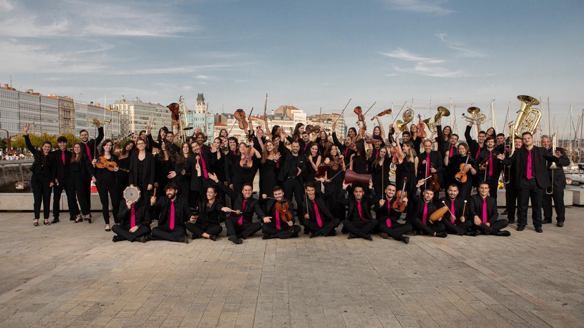 Componentes de la Orquesta Gaos.