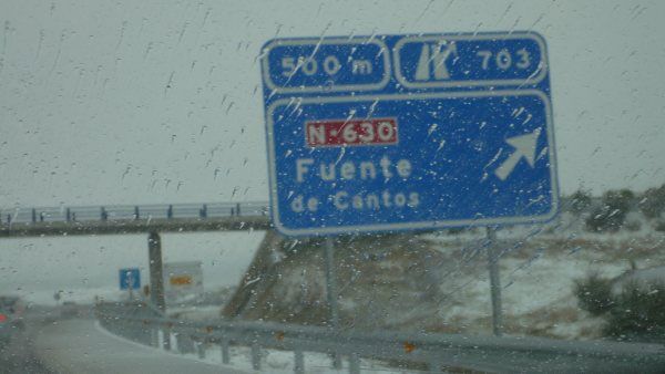 Gran nevada en Extremadura