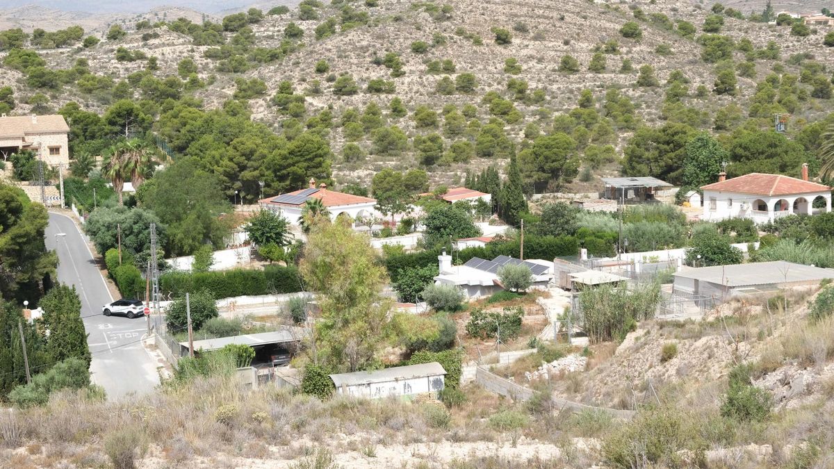 Vista general de la partida rural de El Moralet en Alicante, donde se ha suscitado el problema.