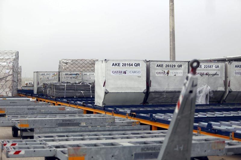 El aeropuerto de Zaragoza bate récords en transportes de mercancias