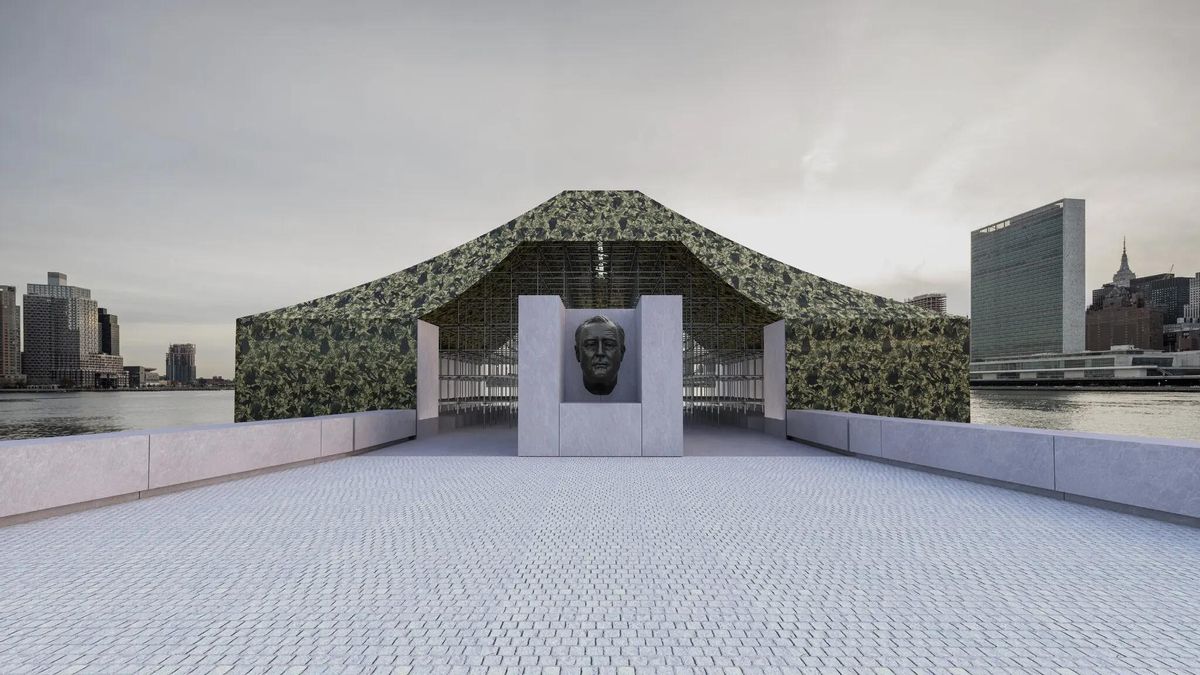 El artista chino Ai Weiwei instala un 'santuario' contra la guerra en la isla de Roosevelt, frente a la sede de Naciones Unidas