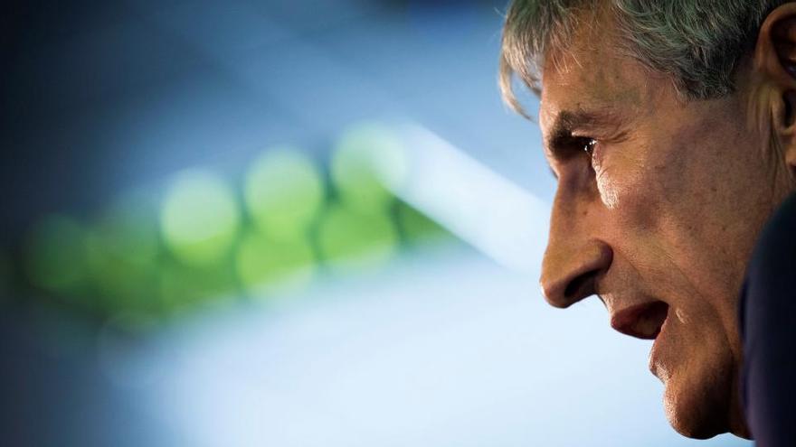 Quique Setién, entrenador del FC Barcelona