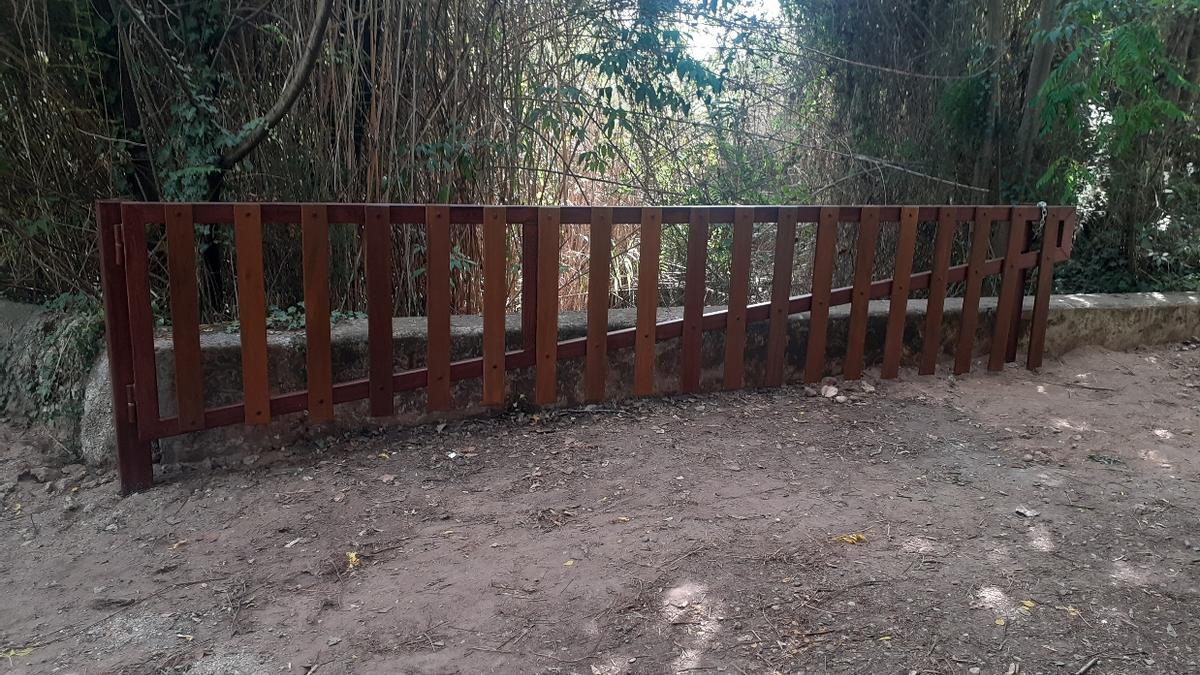 Las barreras, de madera, prohibirán el paso cuando la climatología sea adversa.