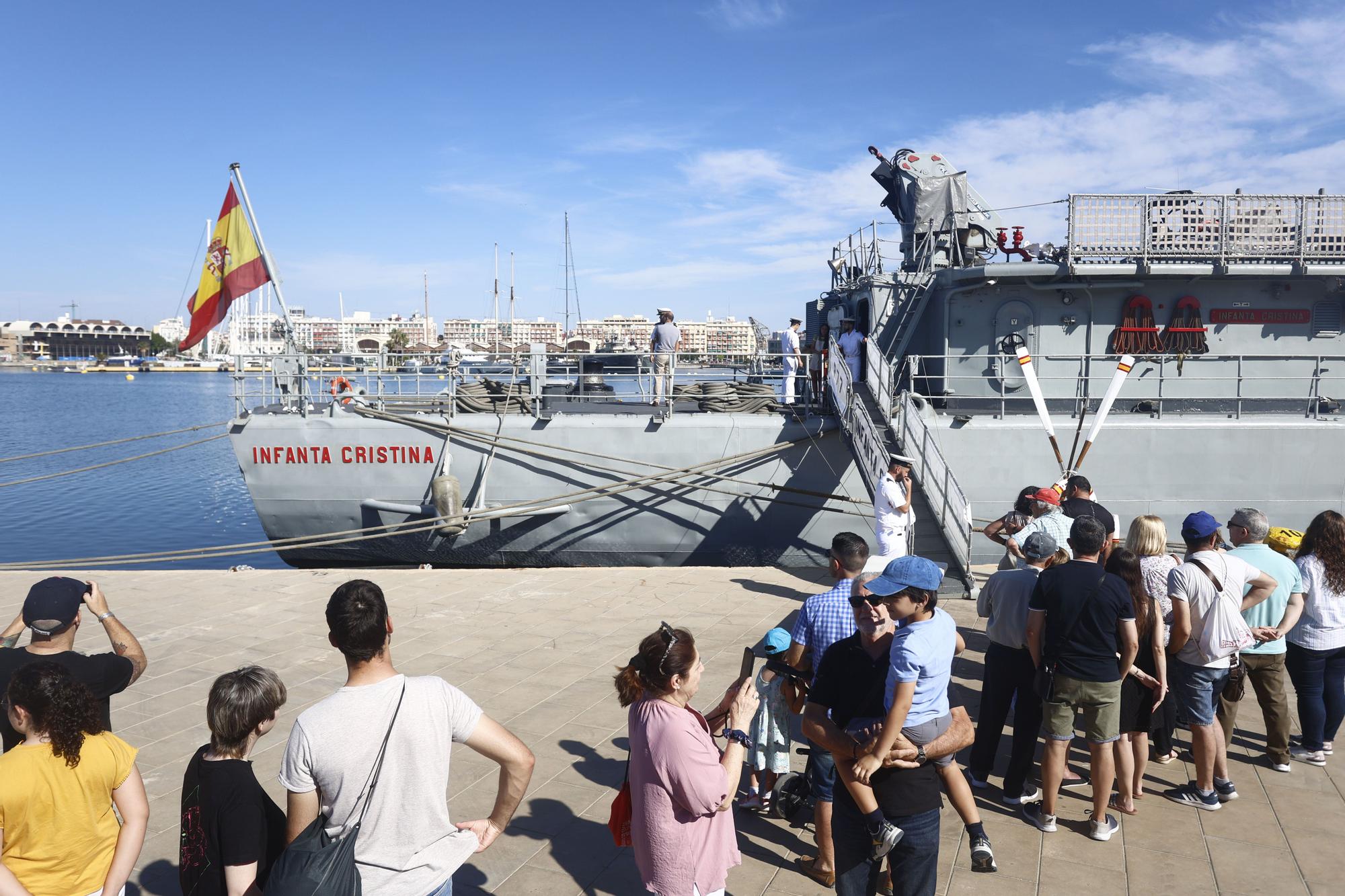 El Patrullero "Infanta Cristina" se puede visitar este fin de semana en València