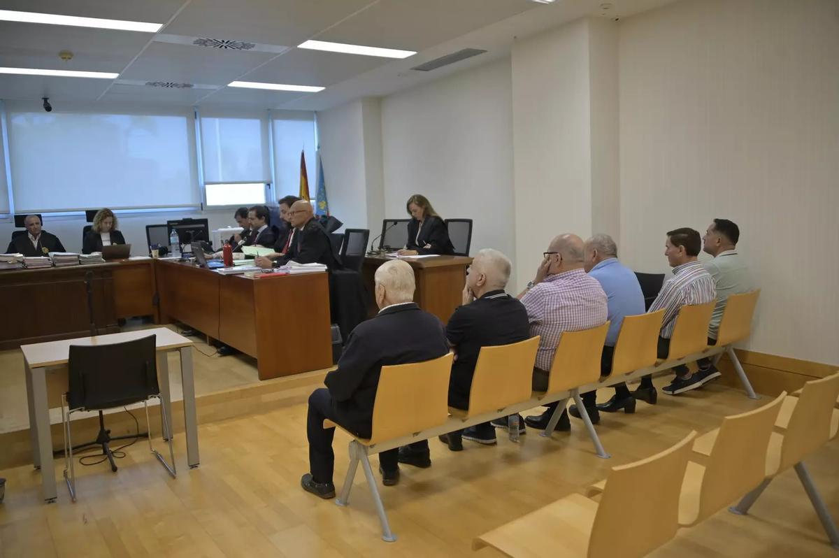 Un momento de las trece sesiones de la vista oral en la Ciudad de la Justicia de Elche