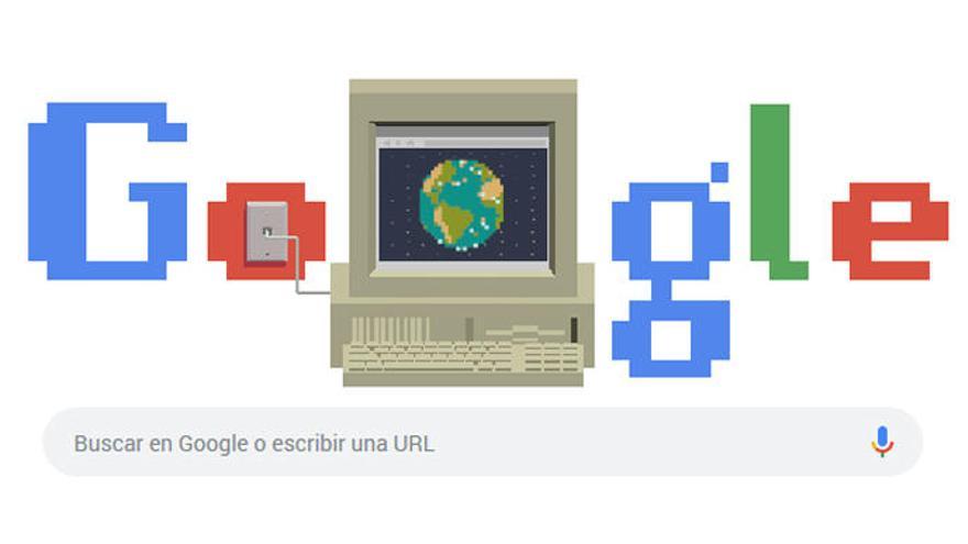 L&#039;aniversari d&#039;internet, al &#039;doodle&#039; de Google.