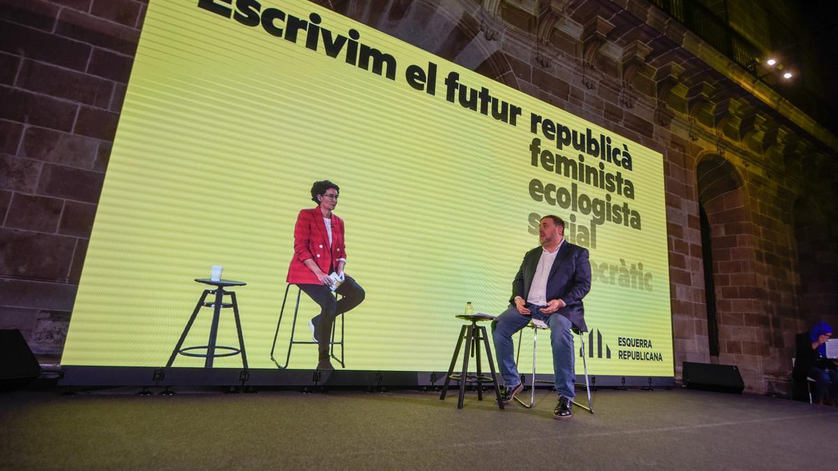 Oriol Junqueras y Marta Rovira