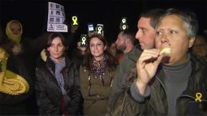 La vicesecretaria del PP Andrea Levy ha sufrido un escrache independentista en San Fost de Campsentelles. 