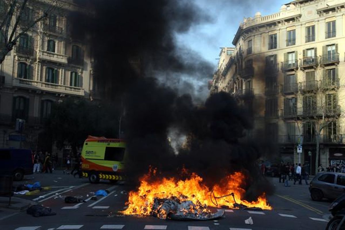 Els incidents del 29-M, vistos per Julio Carbó.