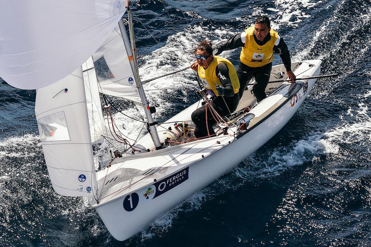 Marta Cardona y JOrdi Xammar llegan a la final como líderes en 470 Mixto