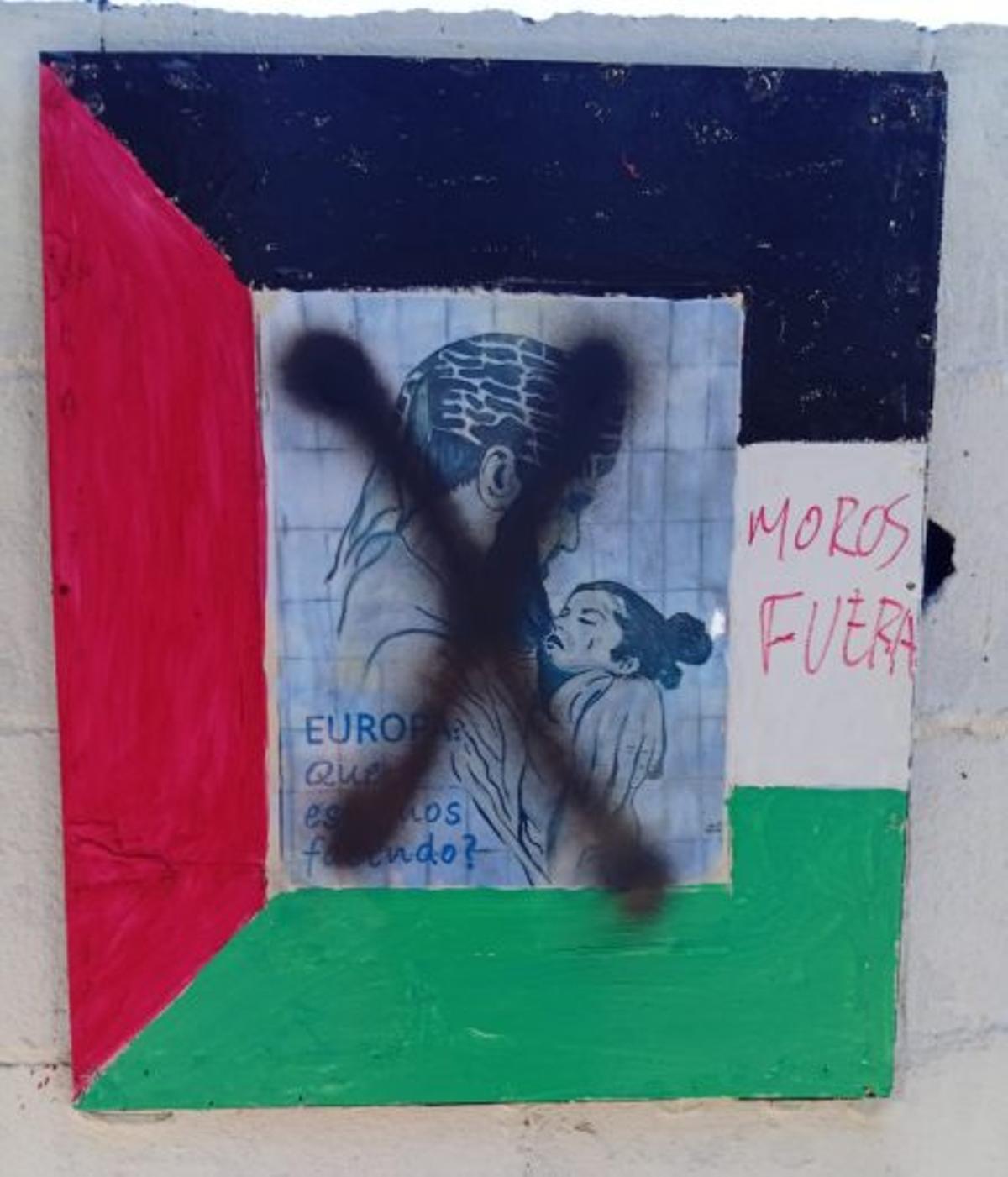 Otro de los daños en la obra.