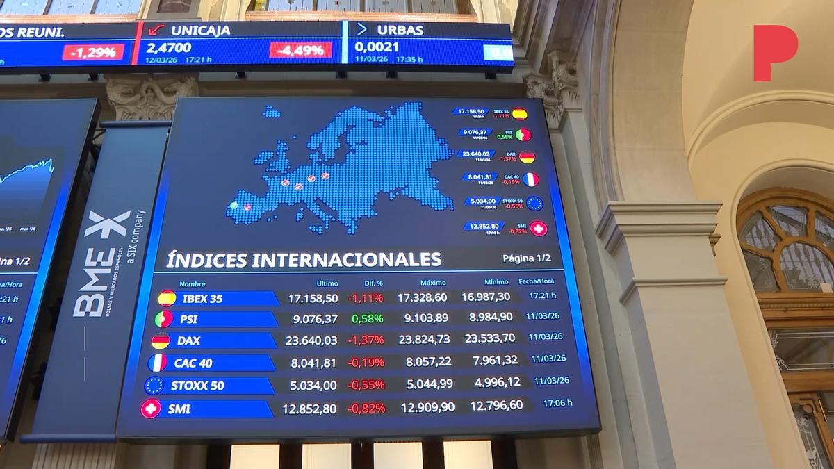 El petróleo desata otra jornada negra en las Bolsas tras el aviso de Jameneí sobre Ormuz