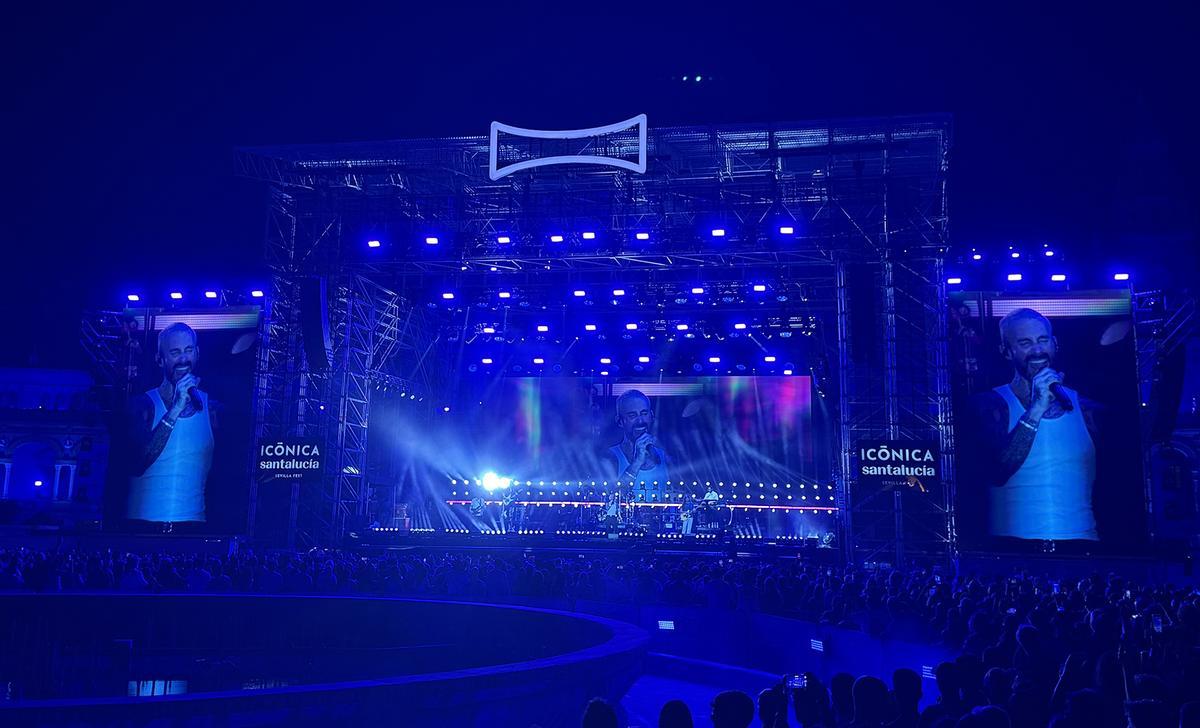 Las mejores imágenes de Maroon 5 en su debut en Icónica Santalucía Sevilla Fest