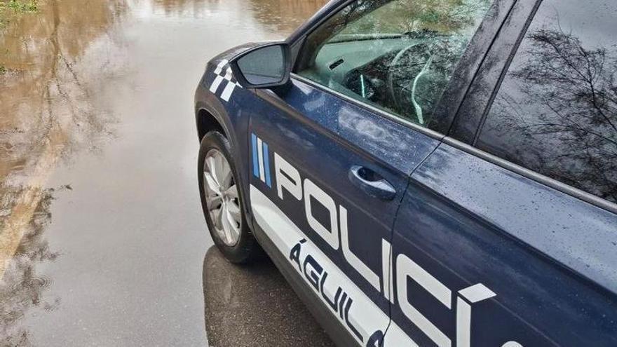 Así está la desembocadura de la rambla de Las Culebras tras las persistentes lluvias de las últimas horas