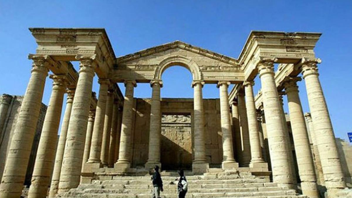 Una de las edificaciones de la histórica ciudad de Hatra.
