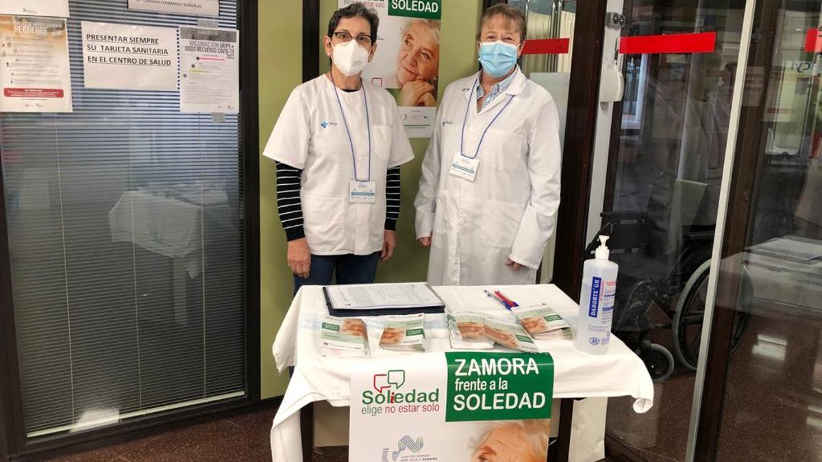 Voluntarias enfermeras en el proyecto sobre soledad en Zamora.