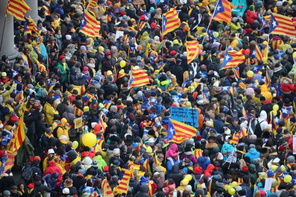 Manifestació independentista a Brussel·les