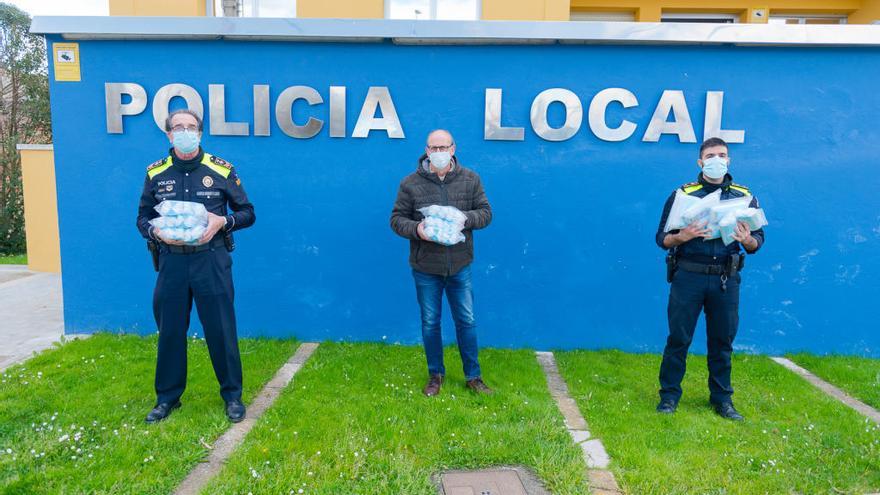 El moment de la recollida de les mascaretes