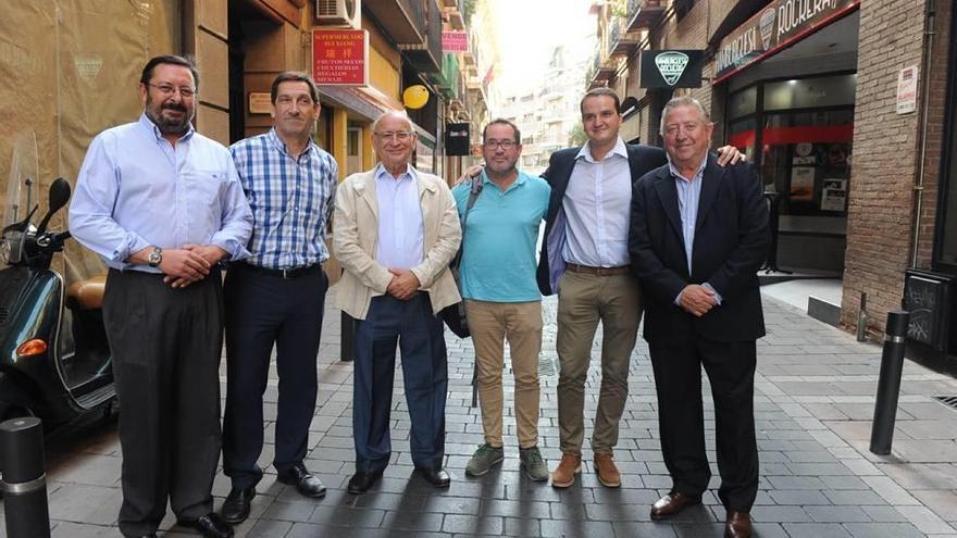 Julio Frigard, Antonio García, José Antonio Luque, Pablo Cerezuela, Santiago del Álamo y Rafael Amat.