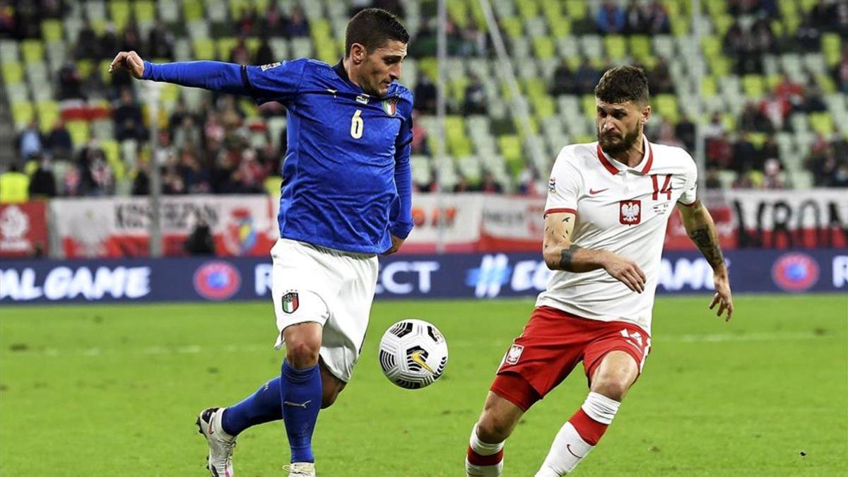 Italia no pudo pasar del empate 0-0 frente a Polonia en la Nations League