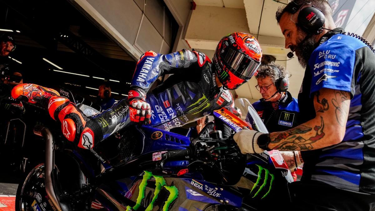 Quartararo, durante un GP