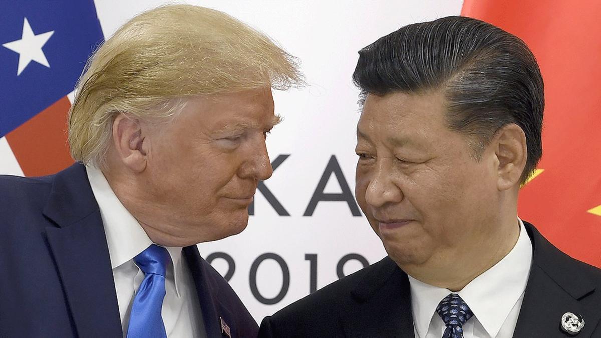 Los presidentes de EEUU, Donald Trump, y de China, Xi Jinping, durante la reunión del G-20 en Osaka (Japón), en agosto del 2019