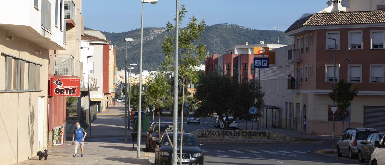 Una de las vías de acceso a l&#039;Alcúdia de Crespins