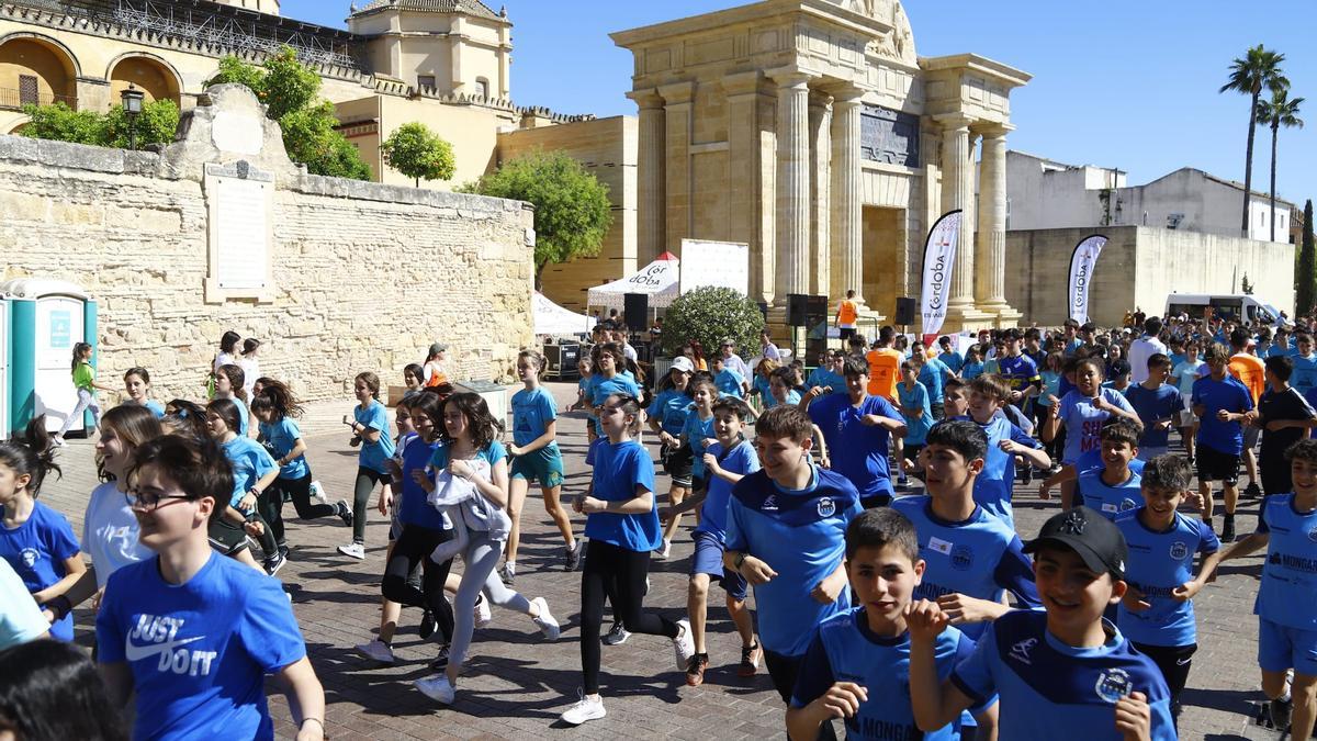 Carrera contra el acoso escolar.