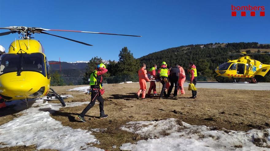 Dos ferits en dos rescats de muntanya a Setcases i La Molina