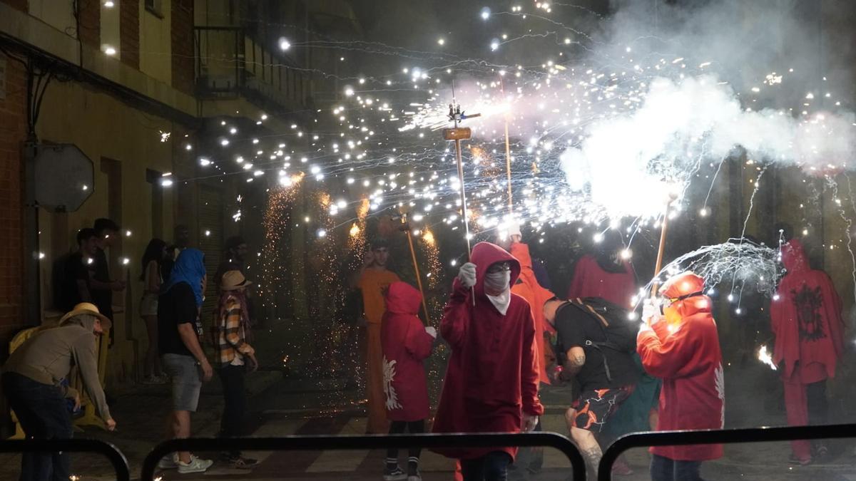 Una imatge del correfoc infantil de l'any passat