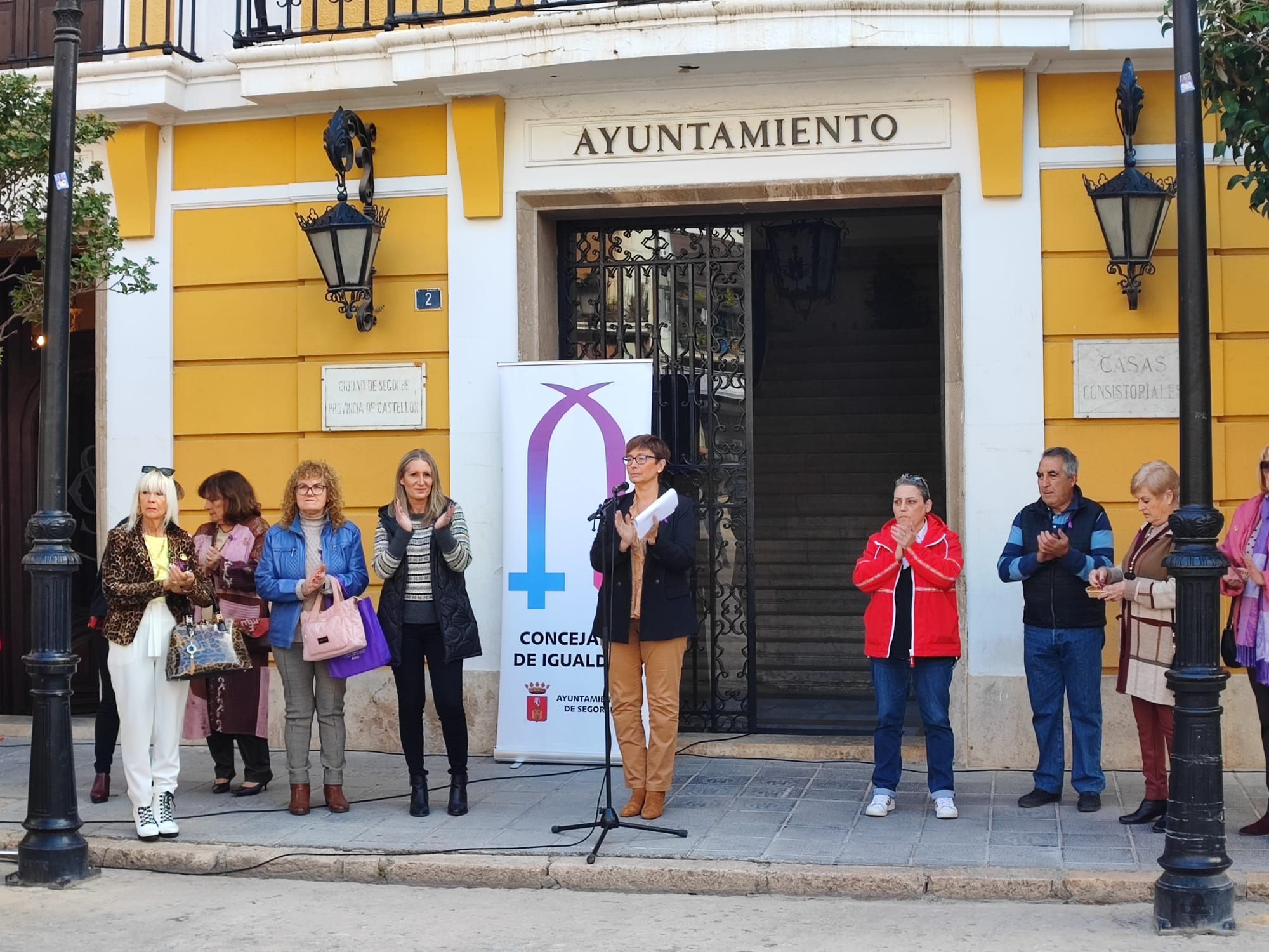 25-N en Castellón: La provincia clama contra la violencia de género. Imagen de Segorbe