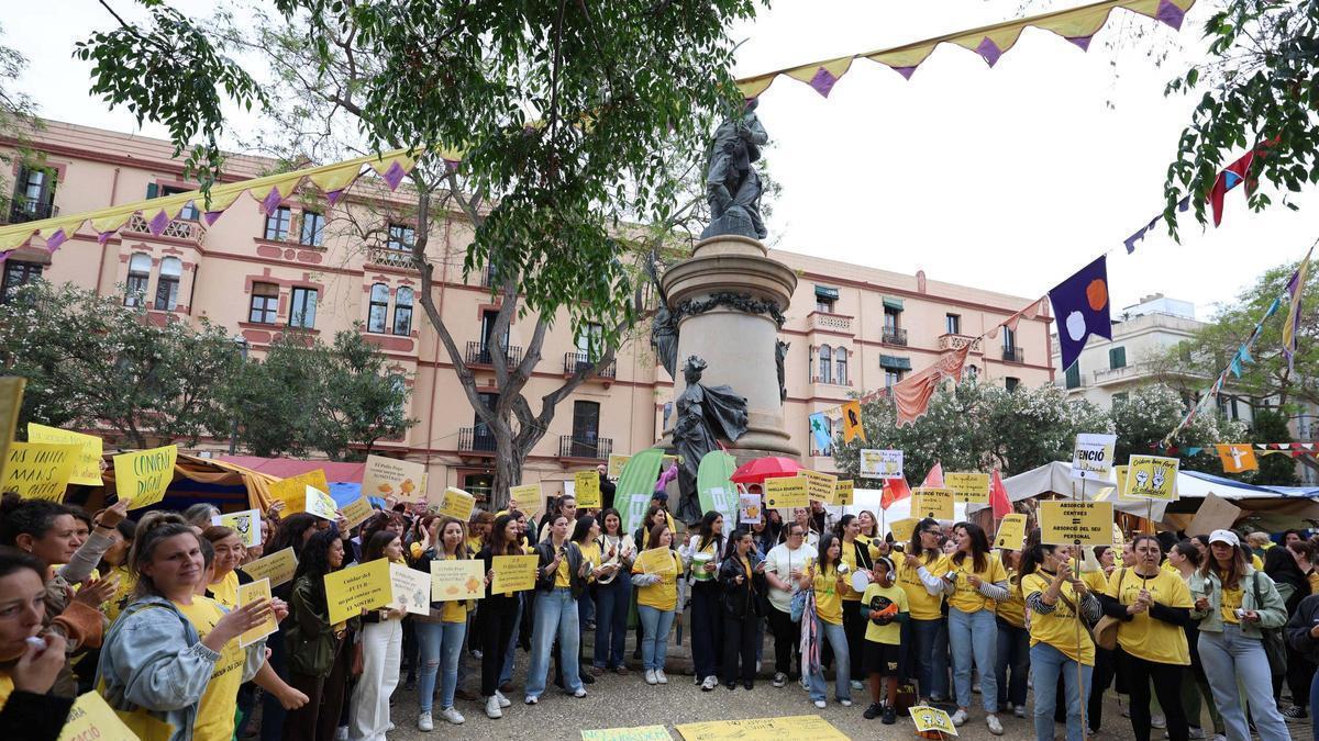 Protesta de las educadoras de Infantil de 0 a 3 años en Ibiza