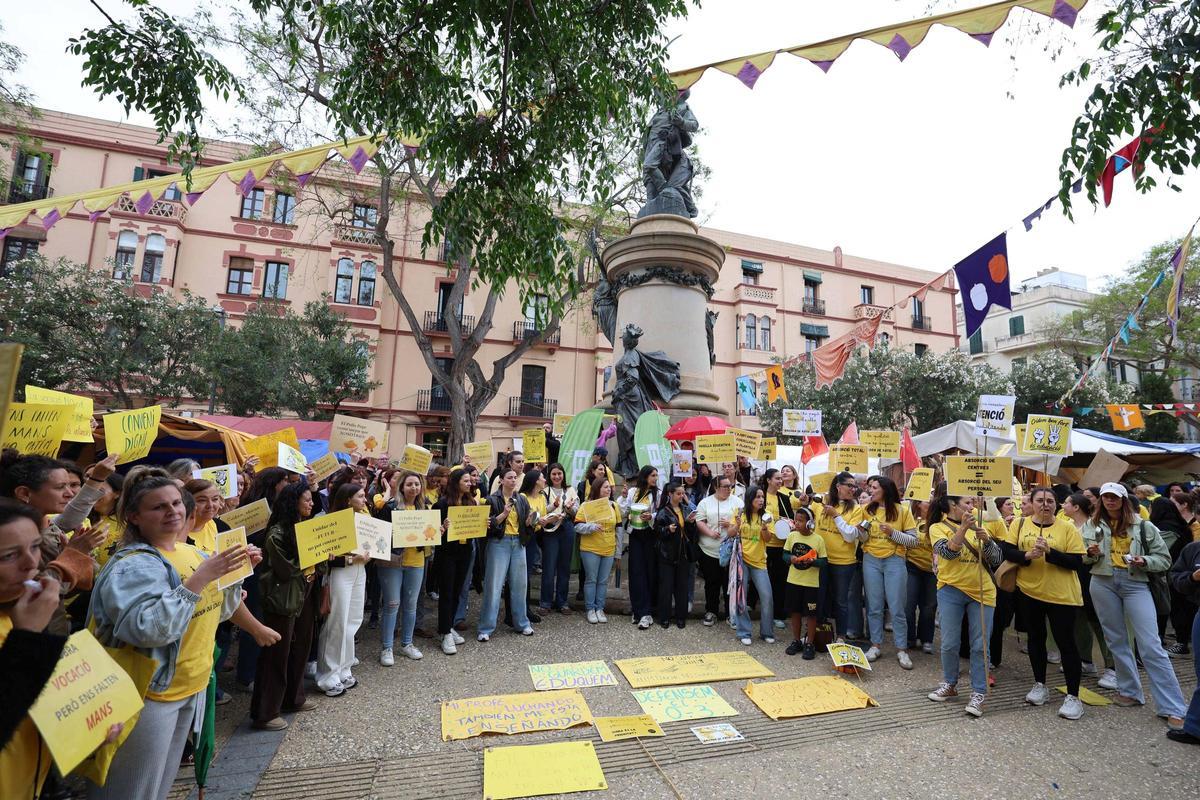 Protesta de las educadoras de Infantil de 0 a 3 años en Ibiza