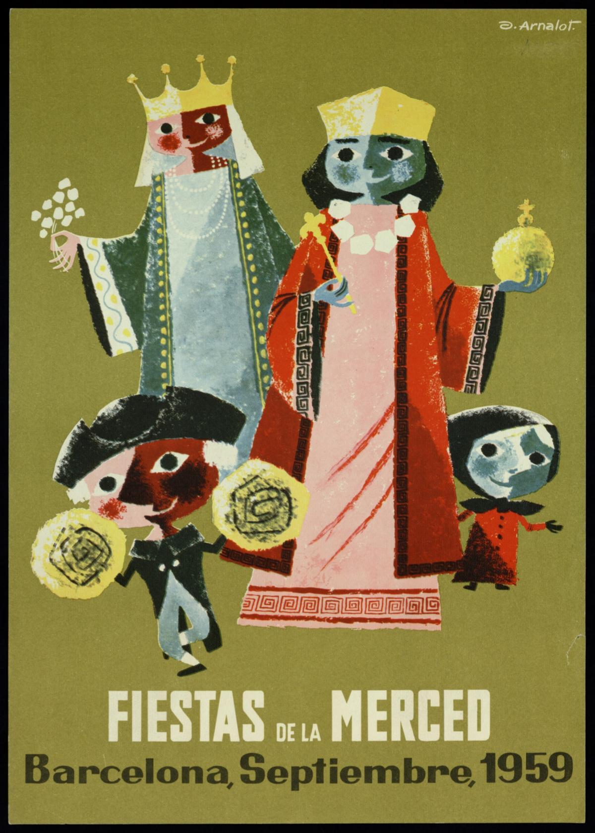 Cartel de las fiestas de la Mercè de 1959
