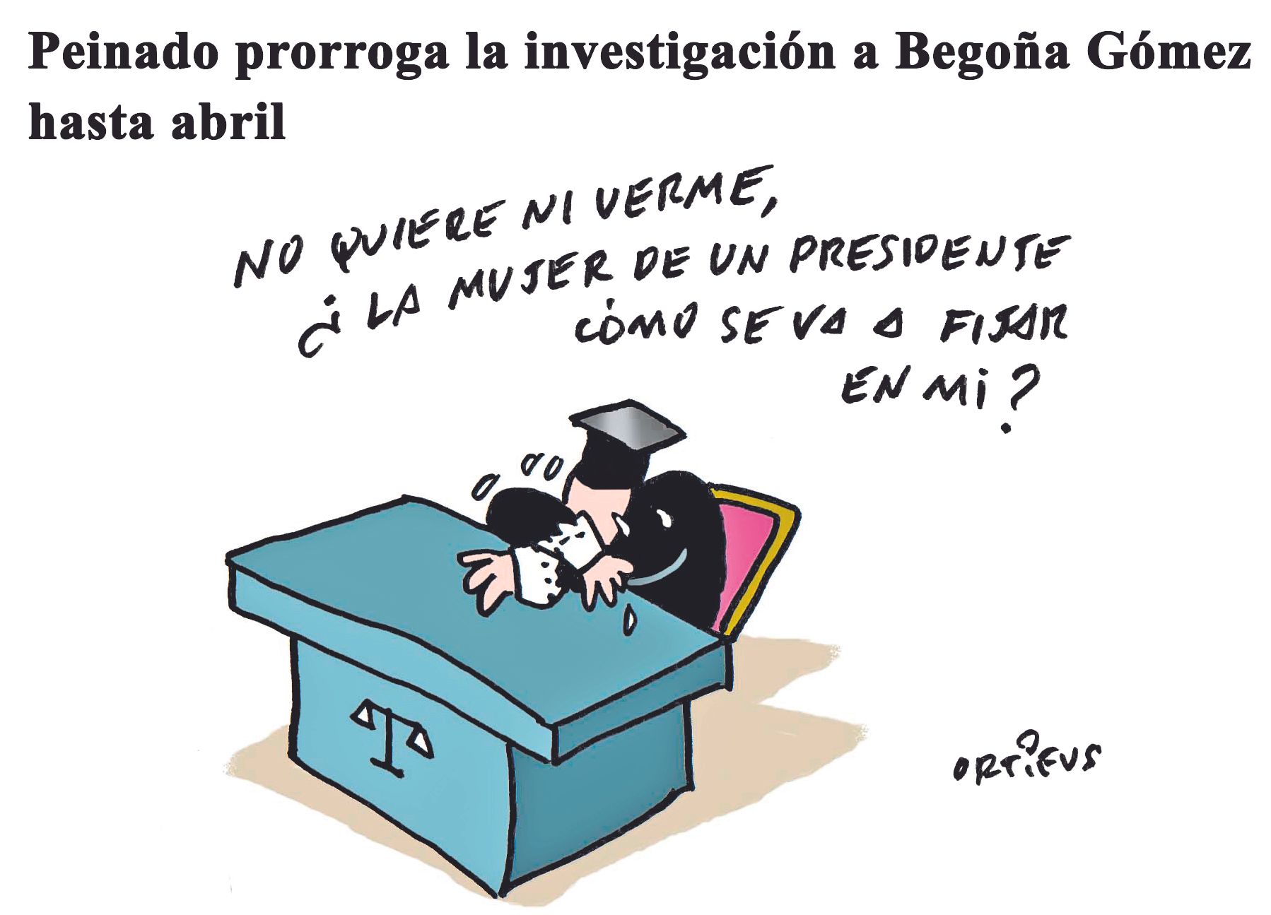 Peinado prorroga la investigación a Begoña Gómez hasta abril