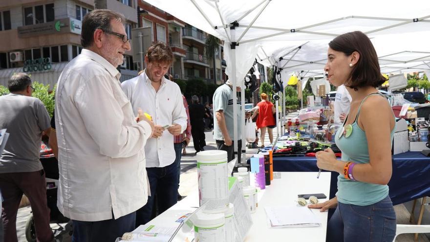 Ros y Campos, en uno de los puestos