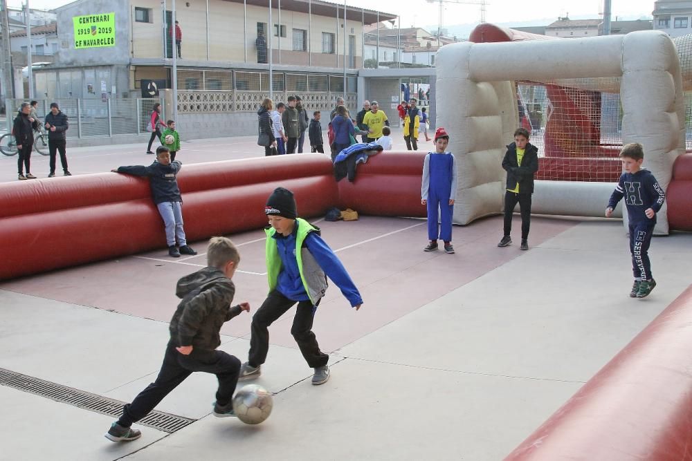 El futbol navarclí obre els actes del Centenari. Acte Centenari CF Navarcles. Jornada esportiva matinal