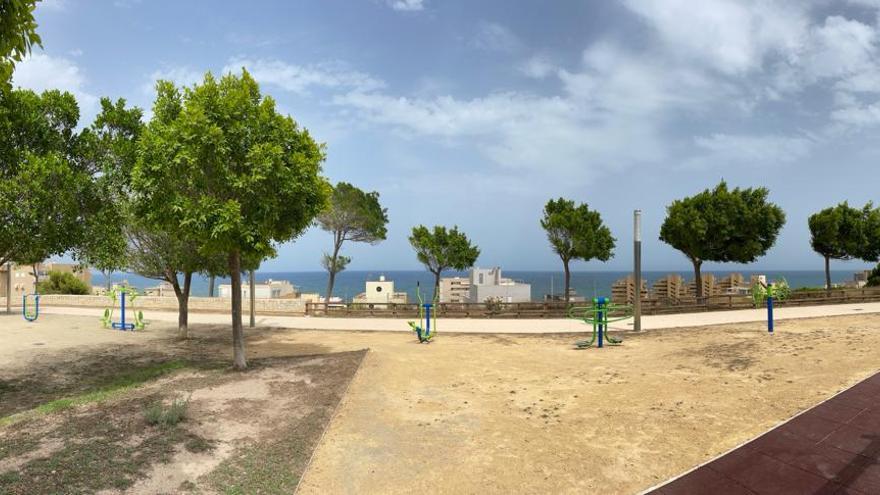 Zona de mantenimiento para personas mayores, en el parque Dama de Elche